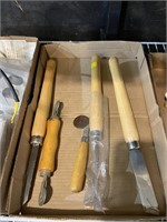 wood carving tape tools chisels