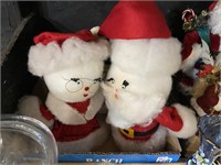 puffball Santa and Mrs. clause