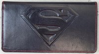 Superman TM & DC Comics Black Leather Wallet