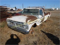 1975 Ford Custom 4x4 F250 LWB pickup, was running,