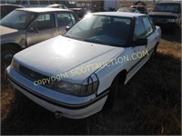 1993 Subaru Legecy, white, title, salvage