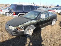 1994 Saturn S2, black, 2dr, not title, salvage,