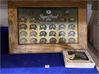Super Bowl 10th anniversary pin collection and