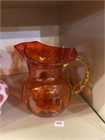 orange Glass pitcher