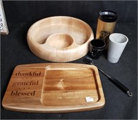 Turned Wood Chip Bowl, New Cutting Board & More