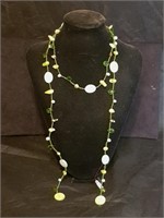 Beaded Green Shell Necklace