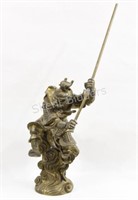 14" Heavy Brass Chinese Brass Monkey King Figurine