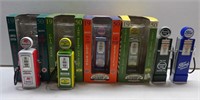Lot of 6 Die Cast Gas Pump Coin Banks