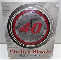 12" Plasma Motion Clock Sterling Marlin