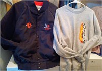 Men’s vintage racing jacket & sweatshirt, L