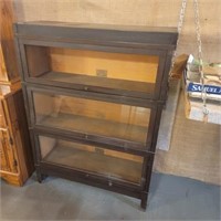 Early Barrister Bookcase "Top Glass Needs Replace"