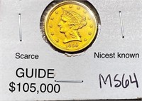 1859-D 2.50 Gold Quarter