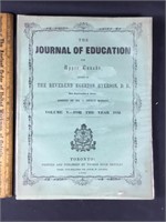 Journal of Education for Upper Canada, 1852, in