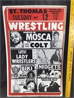 Early 80’s St. Thomas Wrestling Poster