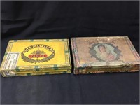 Pair of Antique Cigar boxes.