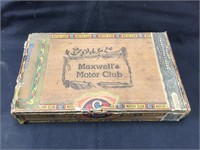 Maxwell's Motor Club, St. Thomas Cigar box.
