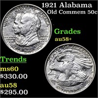 1921 Alabama Old Commem Half Dollar 50c Grades Cho