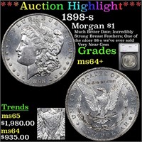 ***Auction Highlight*** 1898-s Morgan Dollar $1 Gr