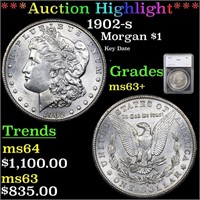 ***Auction Highlight*** 1902-s Morgan Dollar $1 Gr