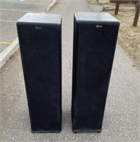 2 4' Nuance Baby Grand Speakers with Polk Amps