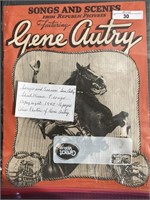 1940 Songs & Scenes "Gene Autry" w/ Photos