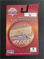 3.5" Button Super Bowl XXIX Champions 49ers