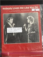1983-1984 Nobody Loves Me Like You Do Music Sheet