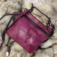 Sanctuary Violet embossed Leather HANDBAG