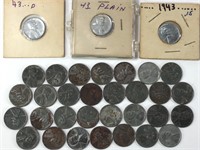 33 Lincoln Steel Pennies
