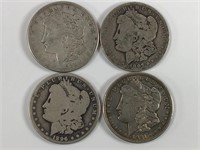 4 Morgan Silver Dollars