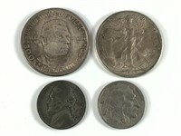Silver Half Dollars & Nickel Lot