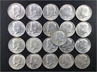 21 - 40% Silver Kennedy Half Dollars