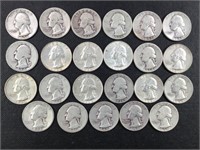 23 Washington Silver Quarters