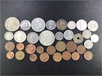 Lot of Mixed Date & Origin Foreign Coins
