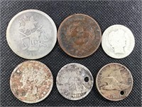 Group of 6 Antique Coins