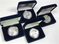 4 American Eagle Proof Coins in Original Boxes