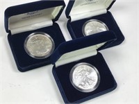 3 American Eagle Silver Coins