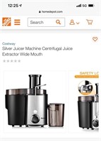 Centrifugal juice extractor