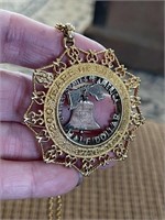 200 Year Liberty Half Dollar Pendant / Necklace