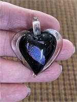 Glass Heart Pendant
