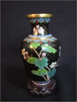 A Cloisone Vase on Stand