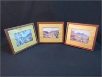 Three Decorative Landscape Prints