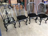 (4) Black Chairs (Very Heavy)