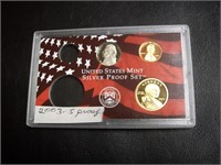 2003 S Partial Proof Set inc Sacagawea Dollar