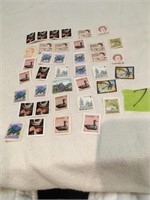 38 Cnd. 1 & 10 cent stamps  uncancelled no glue