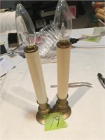 2 battery operated candles