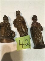 Three Wise Men vintage acryllic