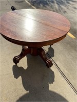54” ROUND SOLID WOOD CLAW FEET TABLE