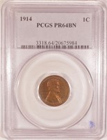 Very Choice BN Proof 1914 Cent
