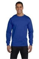 Hanes Beefy Long Sleeve Royal Blue Shirt